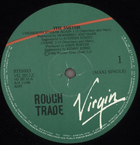 【ギリシャ盤】ザ・スミス / Bigmouth Strikes Again 12 The Smiths Bigmouth Strikes Again Greek 12